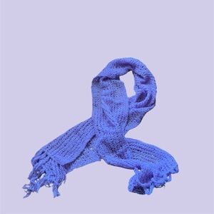 🦙SIMPLY NATURAL: Women’s one size, purple Alpaca fur Boucle scarf never worn.